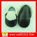 Factory direct sales 2015 Handmade Genuine cow leather Spring Crochet Baby Shoes